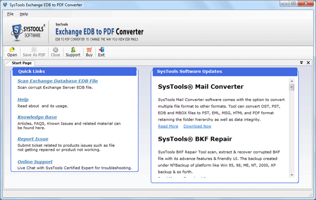 online exchange edb files to pdf converter