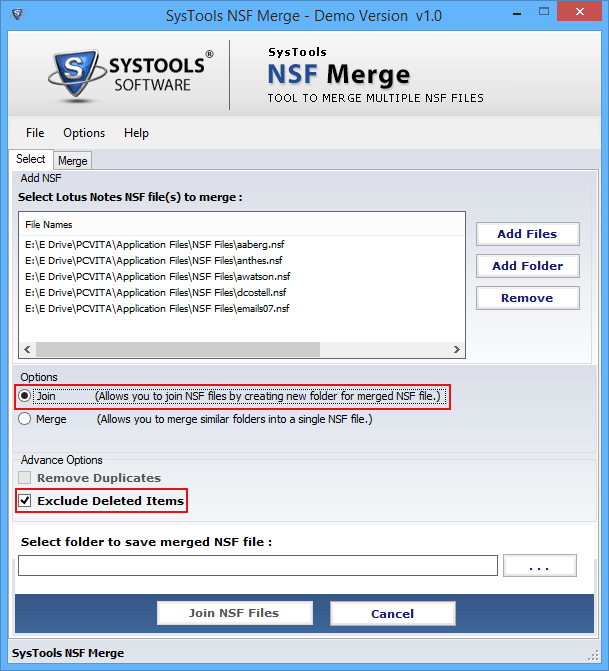 NSF Merge tool deployed to Merge NSF Files
