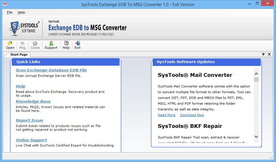online exchange edb files to msg converter