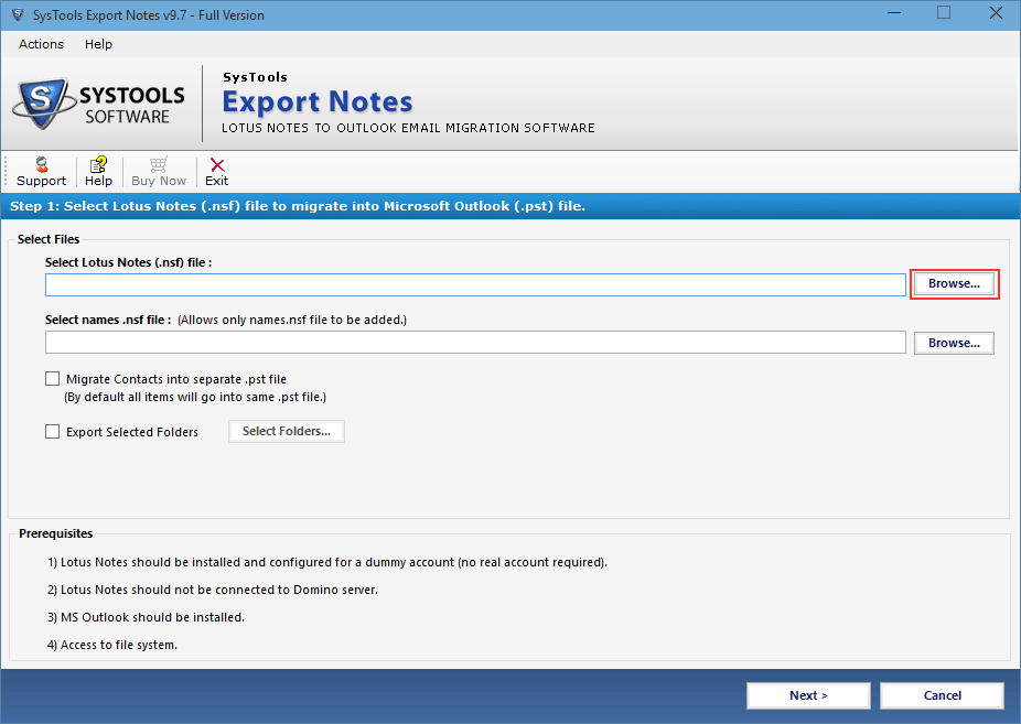 Convert NSF Database